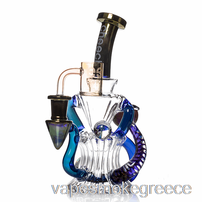 Vape Greece Cheech Glass Huncho Dab Rig μπλε